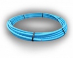Blue MDPE Water Pipe 25mm x 25m Coil